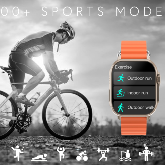 Smartwatch Męski RUBICON RNCF17 Tytan/Orange SMARUB269 - 5