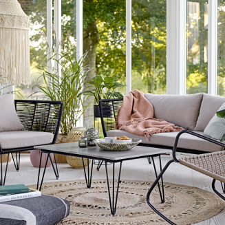  Bloomingville Mundo Black garden sofa - 2