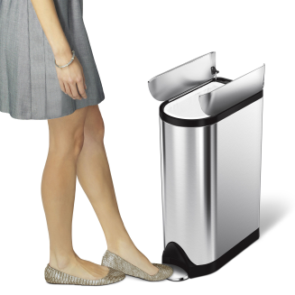  Simplehuman butterfly basket with pedal 18l - 2
