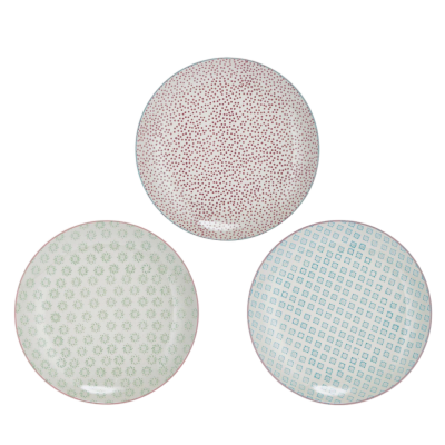  Set of 3 Bloomingville Patrizia plates 25 cm