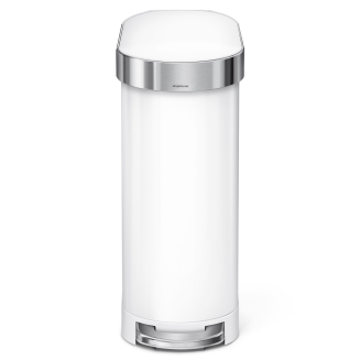  Simplehuman Slim basket, steel FPP, 45l, white - 2