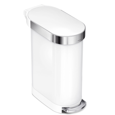  Simplehuman Slim basket, steel FPP, 45l, white