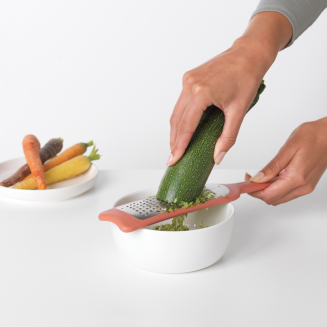  Brabantia Tasty+ Terracotta Pink grater with cover - 2