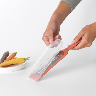  Brabantia Tasty+ Terracotta Pink grater with cover - 4