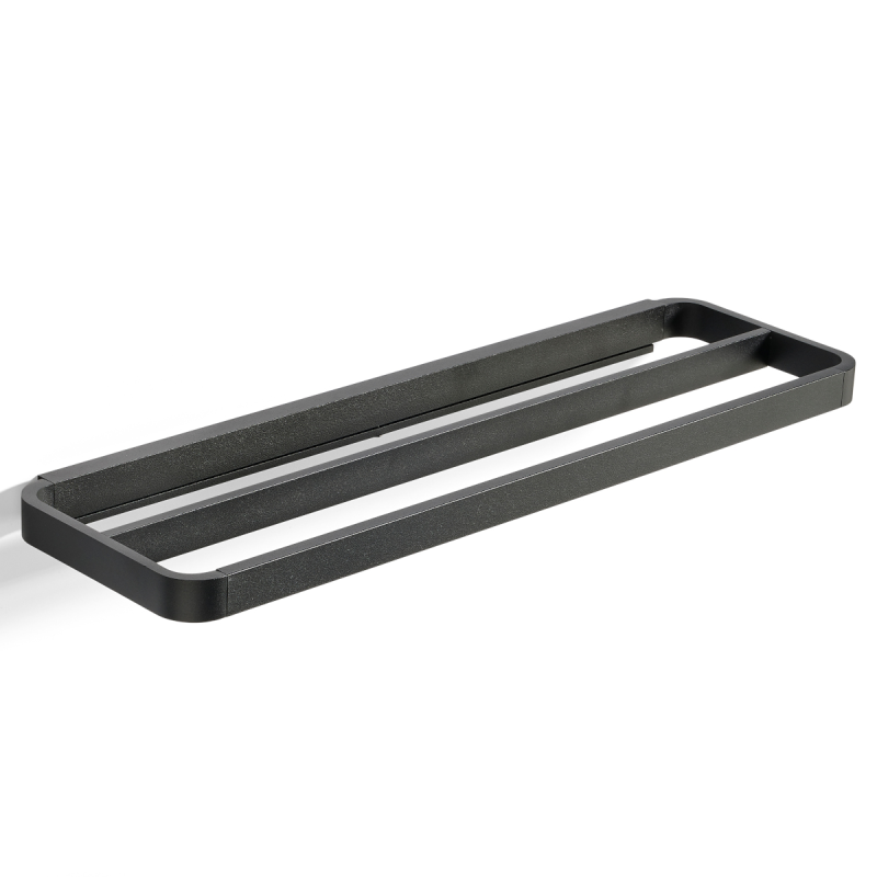 Reling podwójny na ręczniki Zone Denmark Rim Black 44 cm
