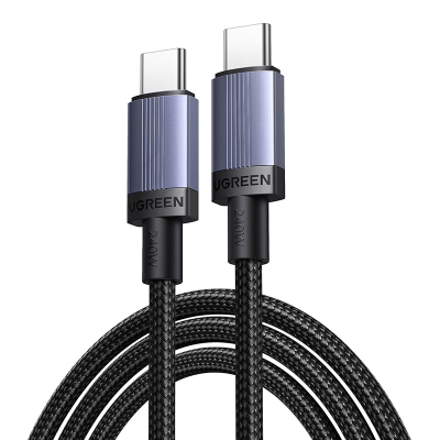 Kabel UGREEN L528 USB-C-USB-C 0.5m 100W (szary)