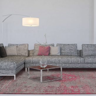  Louis de Poortere Fading World Medallion pink flash rug - 9