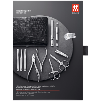  Zwilling Twinox Travel Set - Leather Case, 4 Pieces - Red - 3