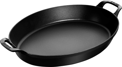  Staub oval baking and gratin dish - 3.7 ltr, Black