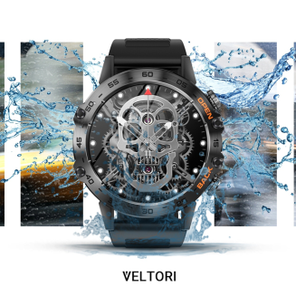 Smartwatch VELTORI VT120-1 Czarny Pasek Silikonowy - 22
