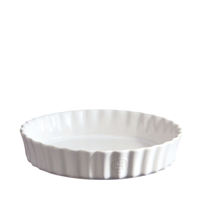  Emile Henry tart dish 24 cm white