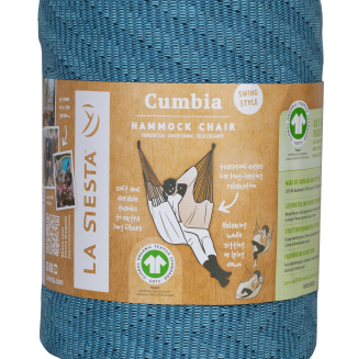  La Siesta Cumbia Organic Blue Zebra hanging seat - 4