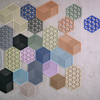  Zone Denmark Hexagon Lupine Dish Mat 16x14 cm - 3