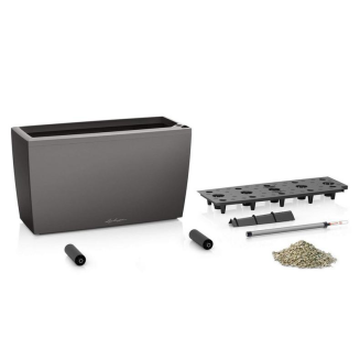  Lechuza Cararo Premium black gloss flowerpot - 2