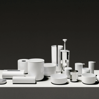 Alessi Birillo container for bathroom accessories, white - 3