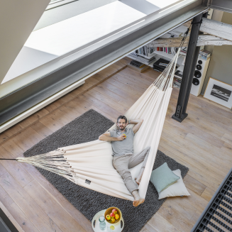  La Siesta Modesta latte king size hammock - 5