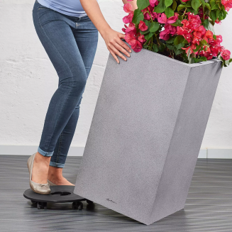  Lechuza Canto Stone planter 30 column graphite black - 7