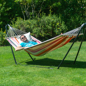 La Siesta Chillounge® Nizza Sunrise hammock on a stand - 8