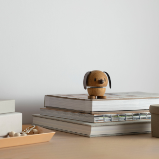 Figurine Hoptimist Dog S oak - 3