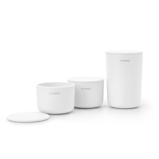  Set of 3 Brabantia ReNew White containers - 4