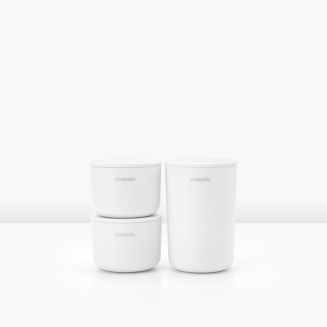  Set of 3 Brabantia ReNew White containers - 6