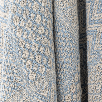  Bloomingville Rodion Blue plaid 130x160 cm - 2