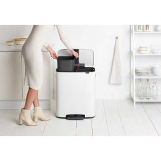 Brabantia Bo waste bin 2x30l white - 8