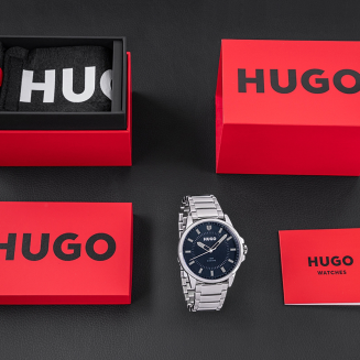 Zegarek Męski HUGO First 1530186 + BOX - 5