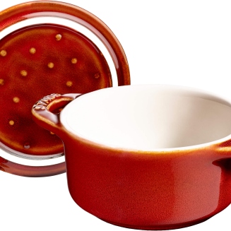  Staub Mini Cocotte Round - 200 ml, Chestnut - 3