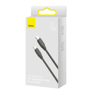Kabel USB-C do Lightning Baseus Jelly, 20W, 1,2m (czarny) - 5