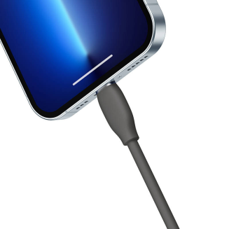 Kabel USB-C do Lightning Baseus Jelly, 20W, 1,2m (czarny) - 3