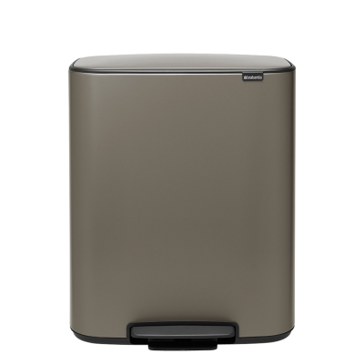 Brabantia Bo waste bin 60l platinum