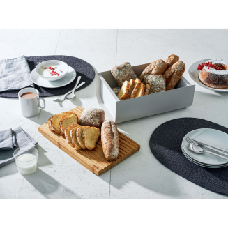Alessi Mattina breadbox, gray - 5