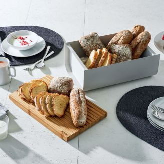 Alessi Mattina breadbox, gray - 6