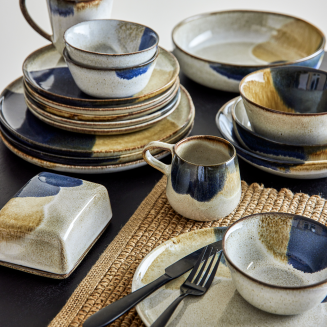 Zestaw porcelany obiadowy Bloomingville Jules 12 szt. - 2