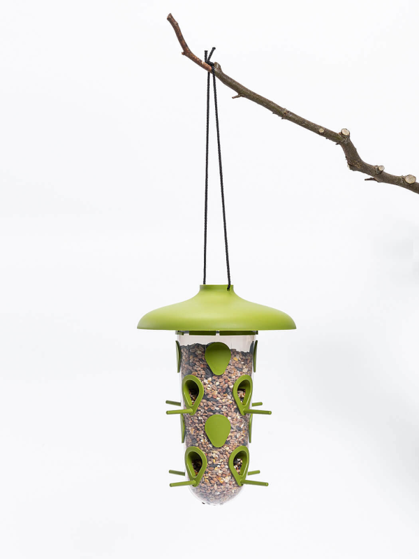 PLASTIA ROBIN Karmnik i poidełko dla ptaków 3 w 1 zielony