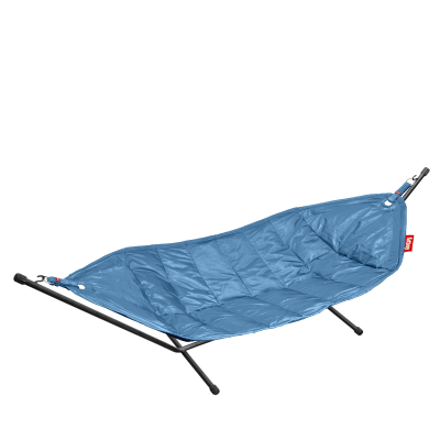 Fatboy Headdemock Jeans Light Blue hammock with black stand