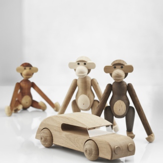  Kay Bojesen wooden figurine Monkey oak and maple small - 5