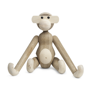  Kay Bojesen wooden figurine Monkey oak and maple small - 2