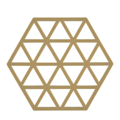  Zone Denmark Triangles Khaki Dish Mat 16x14 cm