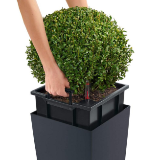  Lechuza Cubico Color 22 flowerpot | 30 | 40 gray slate - 5
