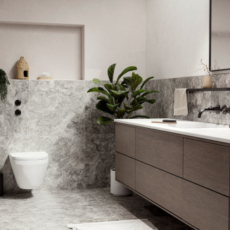 Bathroom waste bin Zone Denmark Rim Black 3l - 2