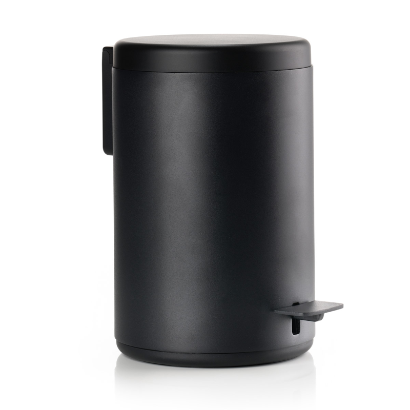 Bathroom waste bin Zone Denmark Rim Black 3l