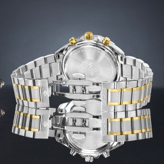 Zegarek Męski Giewont Chronograph Sapphire Srebrno Zielony GW7290-B7 - 6