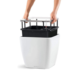  Lechuza Quadro Premium LS 21 flowerpot | 28 | 35 | 43 | 50 white gloss - 3
