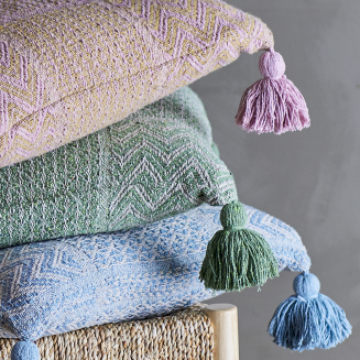  Bloomingville Rodion Blue pillow 45x45 cm - 3