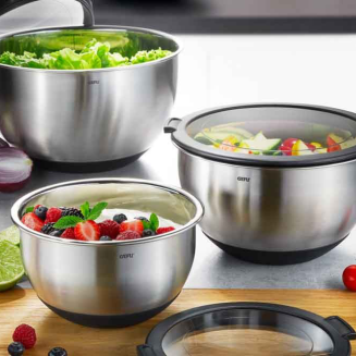  Gefu Muovo steel kitchen bowl with cover, 16 cm - 2