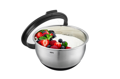  Gefu Muovo steel kitchen bowl with cover, 16 cm