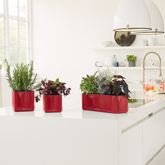  Lechuza Cube Glossy 14 herb pot | 16 white gloss - 9