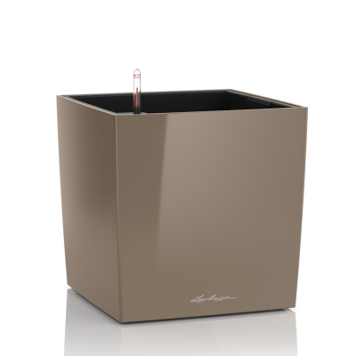  Lechuza Cube Premium 30 flowerpot | 40 | 50 taupe gloss